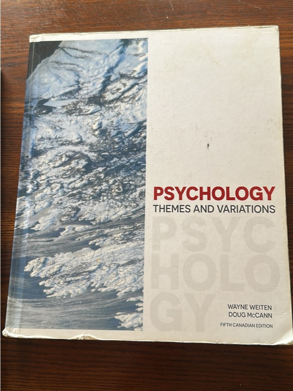 Psychology: Themes and Variations Textbook - Red & White Cover